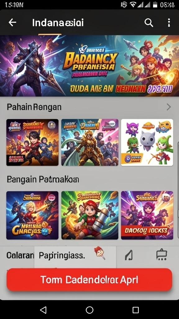 4p4p - Visual karakter yang menarik dan penuh warna.