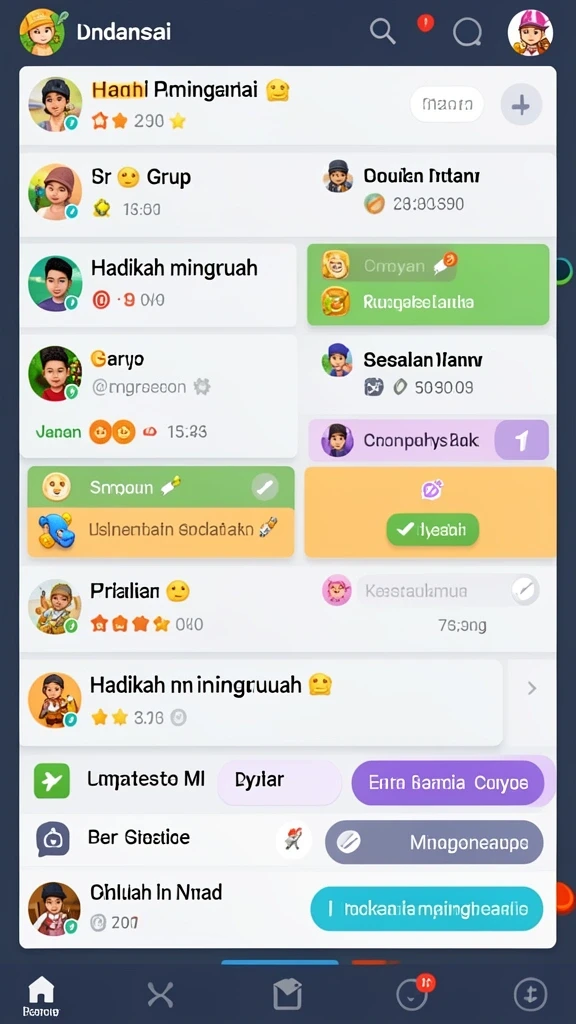 9n9n - Tangkapan layar memperlihatkan interaksi multiplayer antara pemain.