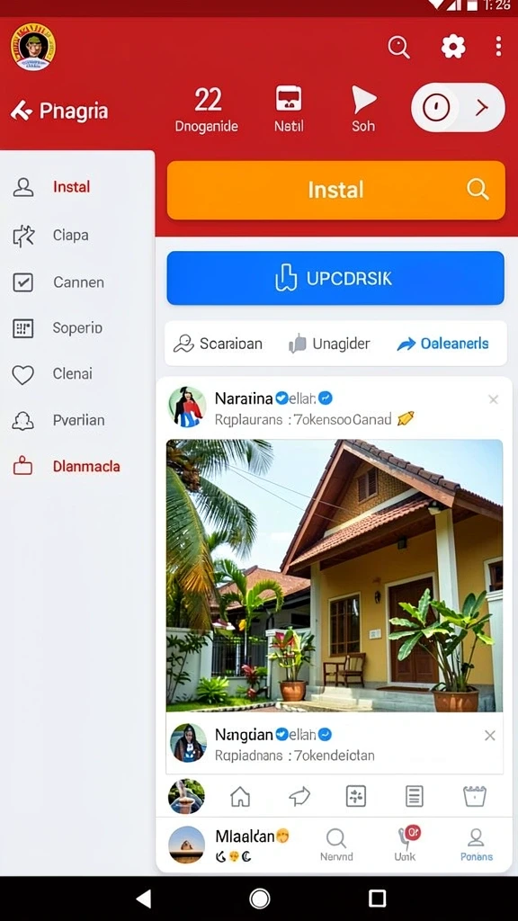cendana777 - Tampilan antarmuka yang mudah digunakan.