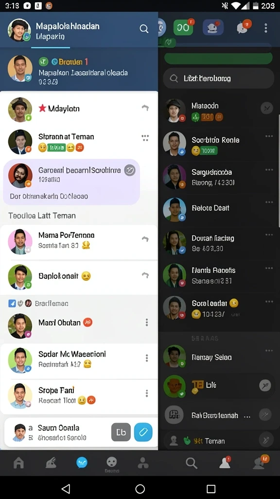 langit99 - Tampilan layar utama yang menarik dan user-friendly.
